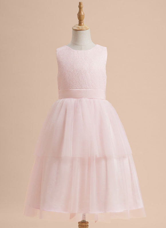 Robe Midi Fille Tulle Pastel