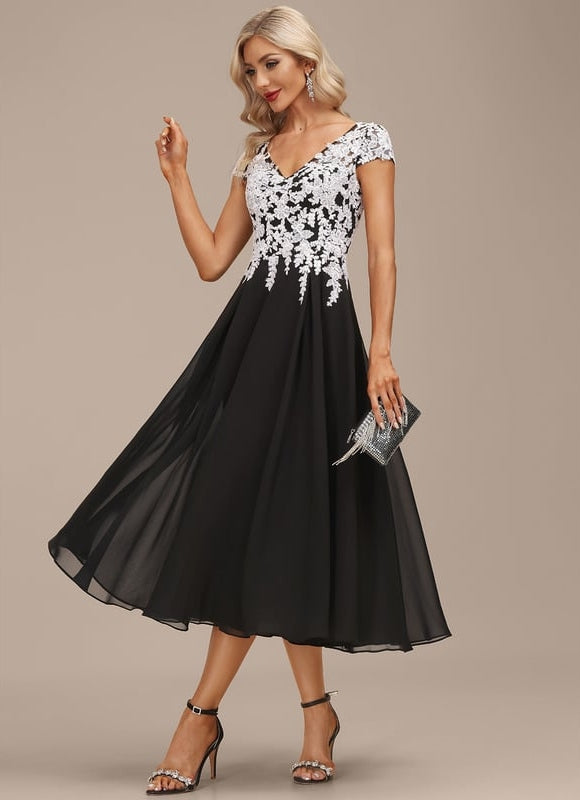 Robe Midi Élégance Nocturne - gallery 2