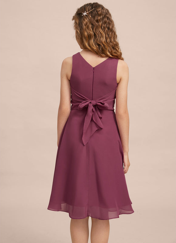 Robe Midi Évasée Marine - gallery 4