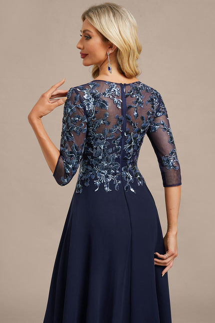 Midi Robe Habillée Pour Mariage Femme 60 Ans - gallery 7