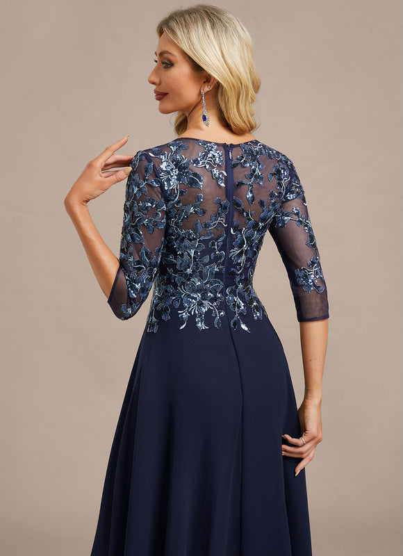 Midi Robe Habillée Pour Mariage Femme 60 Ans - gallery 7