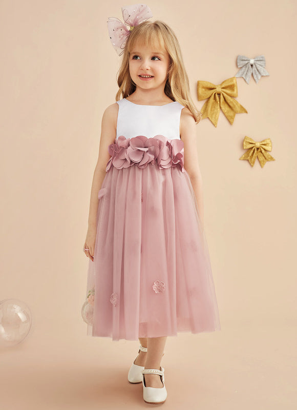 Robe Midi Fleur De Satin - gallery 4