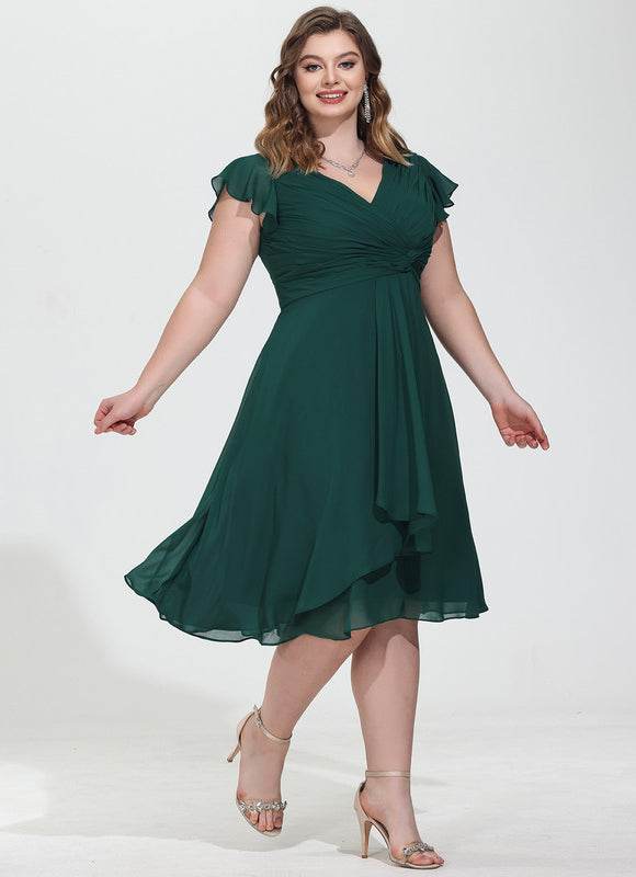 Robe Midi Aérienne Marine - gallery 8