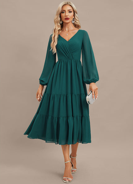 Robe Midi Fluide Élégante