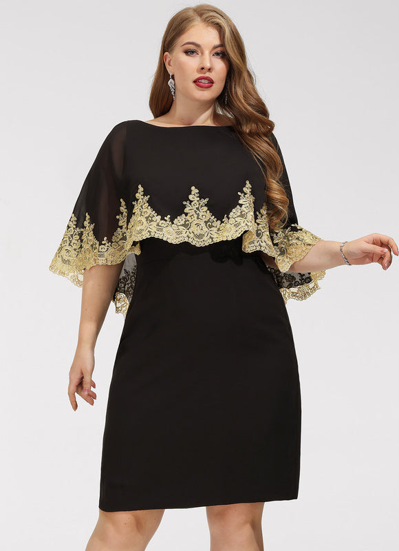 Robe Midi Ajustée Noire - gallery 4