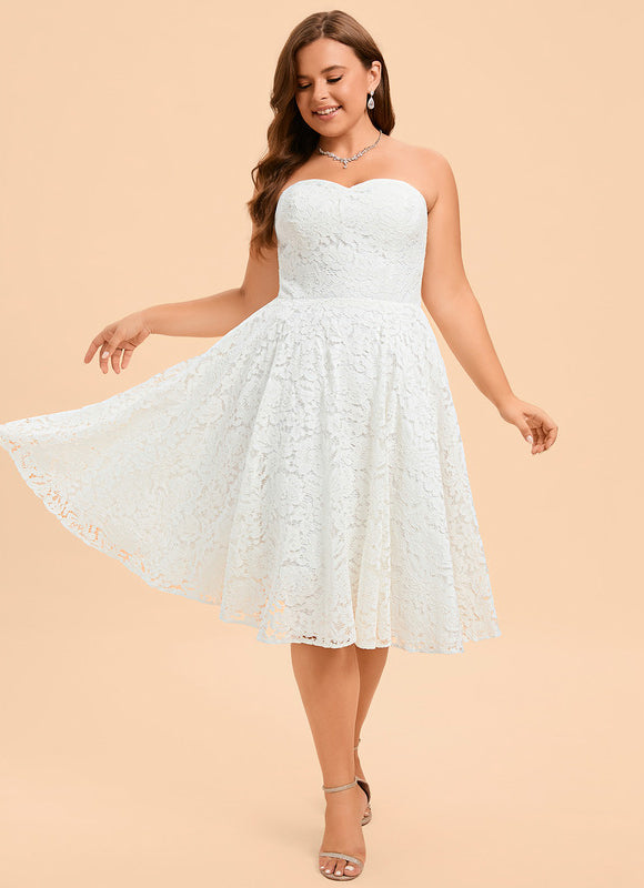 Robe Midi Dentelle Aérée - gallery 8