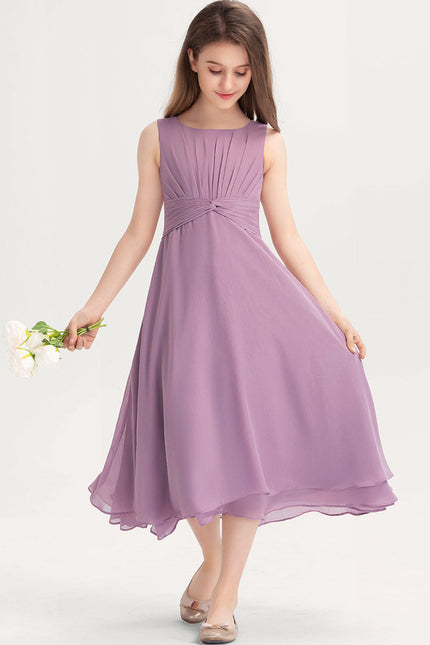 Robe Midi Lilas Élégante - gallery 2
