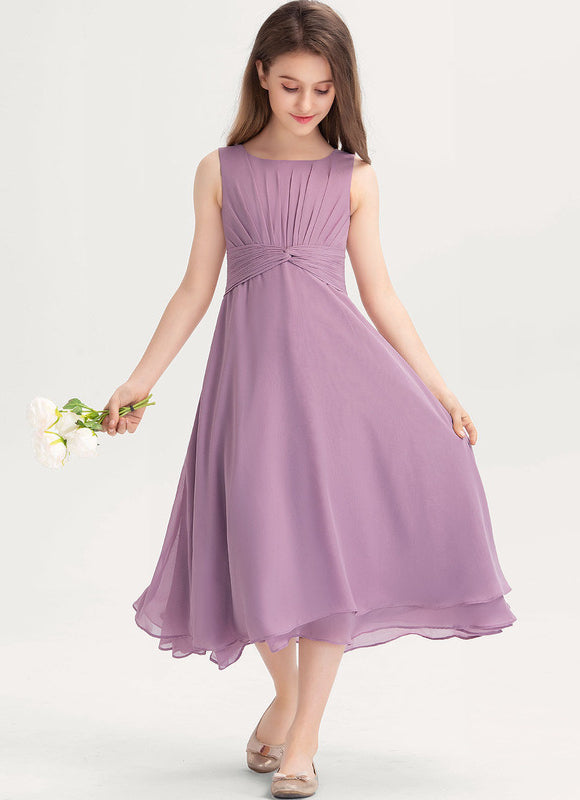 Robe Midi Lilas Élégante - gallery 2