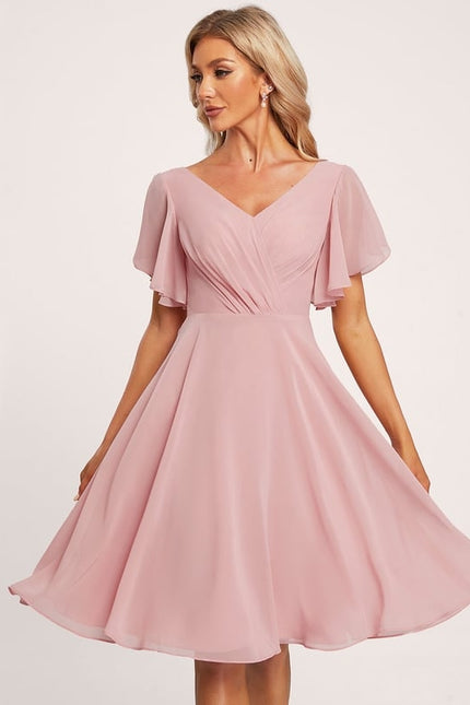 Robe Midi Fluide Rose - gallery 2
