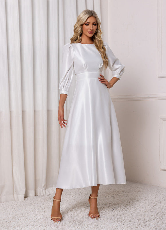 Robe Midi Col Bateau - gallery 2