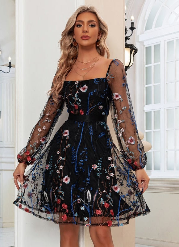 Robe Midi Écarlate Organza - gallery 3