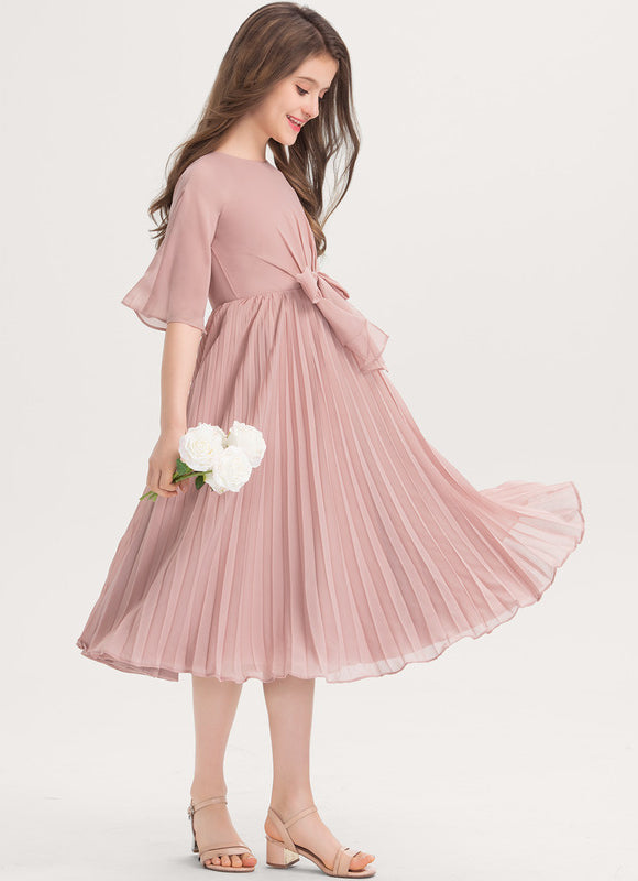 Robe Midi Plissée Douce