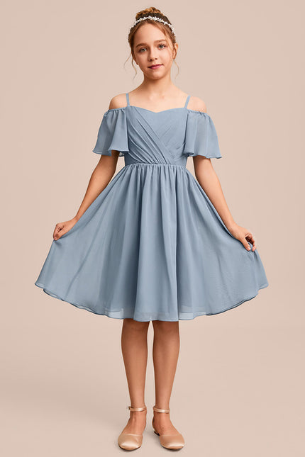 Robe Midi Aérienne Bleue - gallery 5