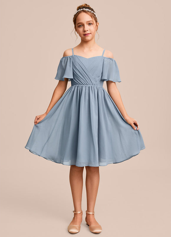 Robe Midi Aérienne Bleue - gallery 5