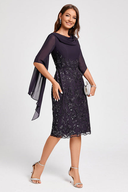 Robe Midi Étoilée Sombre