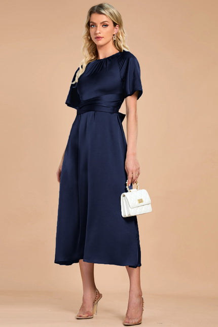 Robe Midi Satin Midi Cintrée - gallery 9