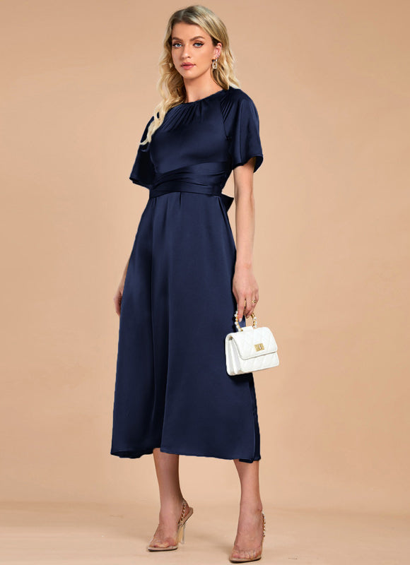 Robe Midi Satin Midi Cintrée - gallery 9