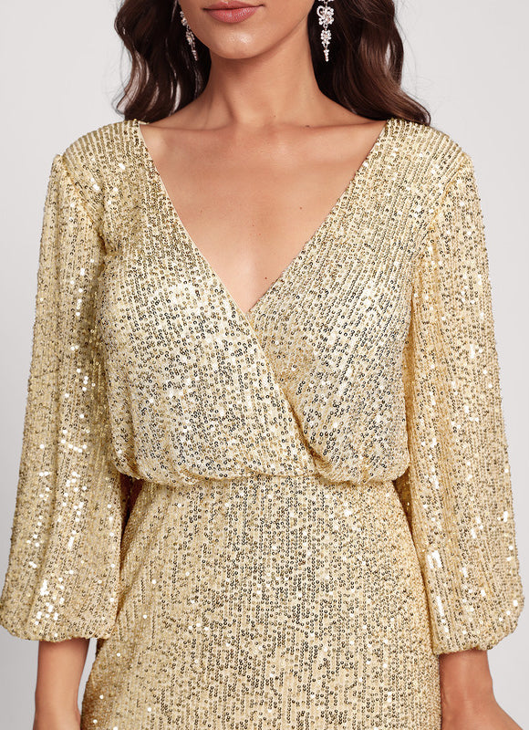 Robe Midi Pailletée Lumineuse - gallery 2