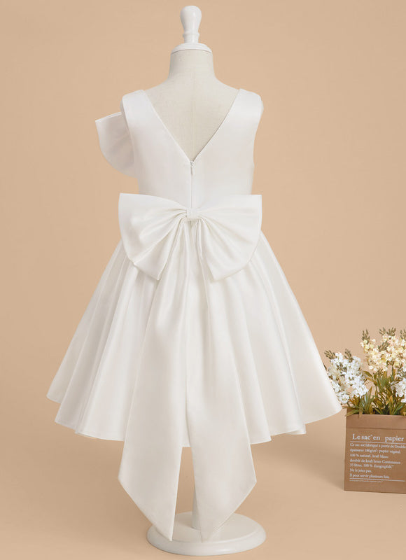 Robe Midi Satinée Blanche - gallery 2