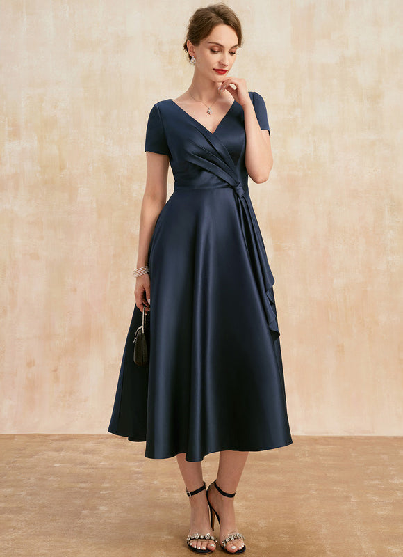 Robe Midi Satinée Viscose - gallery 3