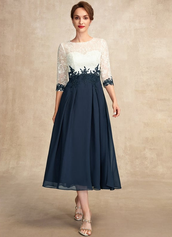 Robe Midi Élégance Azurante