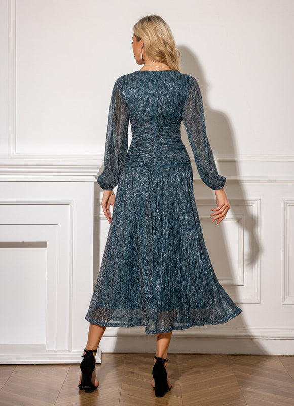 Robe Midi Vaporeuse Scintillante - gallery 2