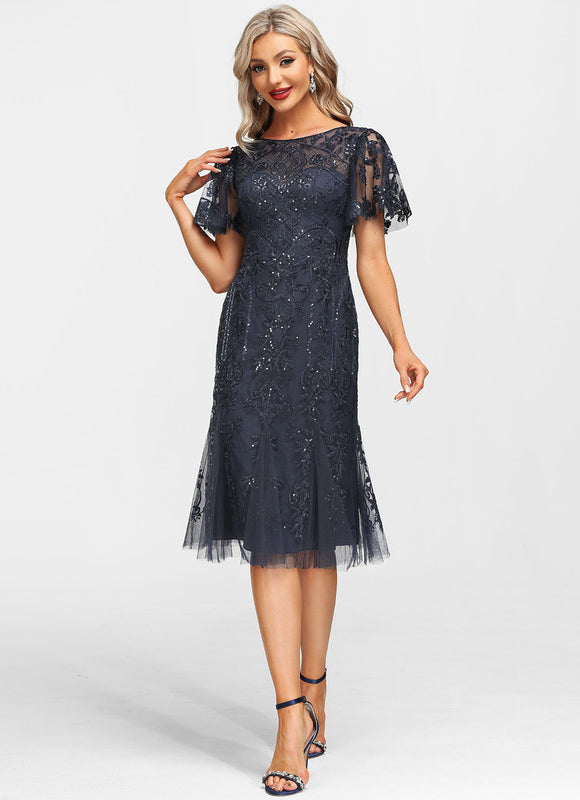 Robe Midi Ombre Détoile - gallery 7