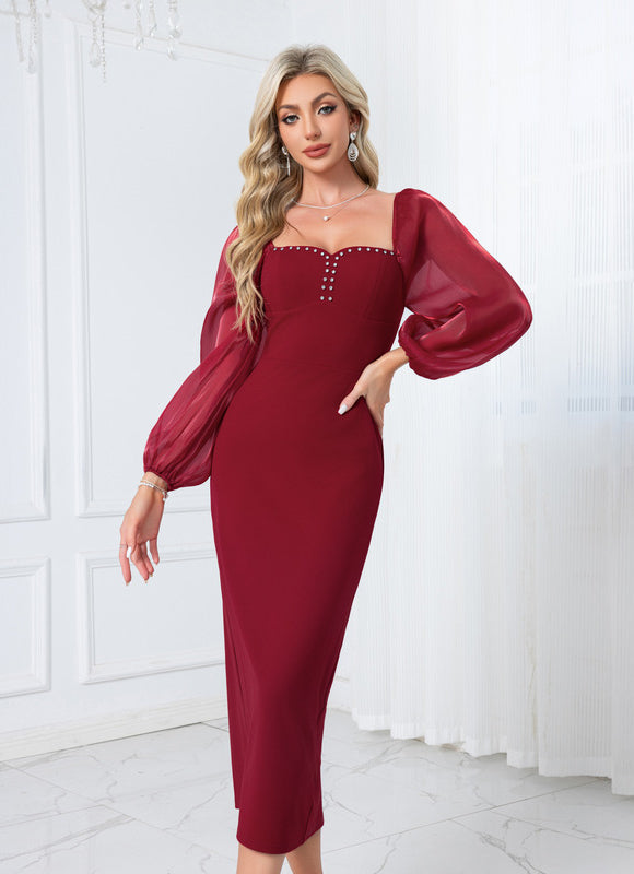 Robe Midi Col Bardot - gallery 3