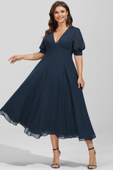 Robe Midi Fluide Grisâtre - gallery 6