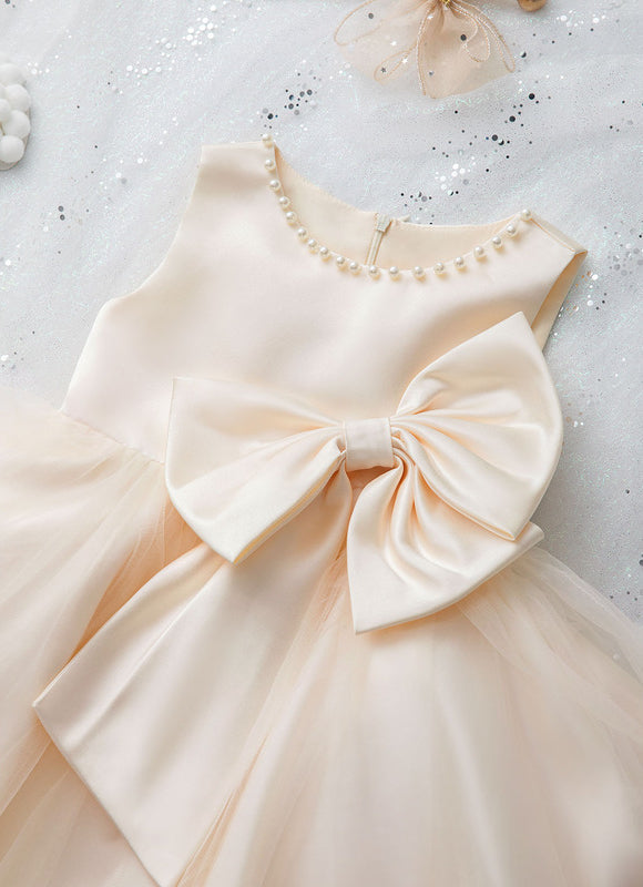 Robe Midi Satinée Écrue - gallery 3