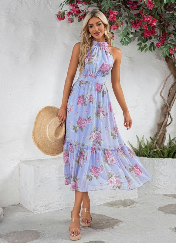 Robe Midi Fleurie Chic