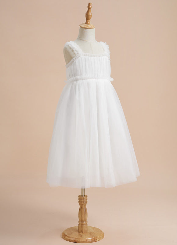 Robe Midi Tulle Blanche - gallery 1