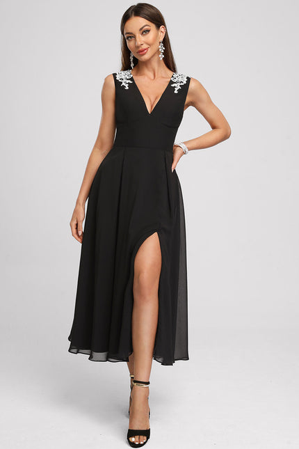 Robe Midi Noire Chic