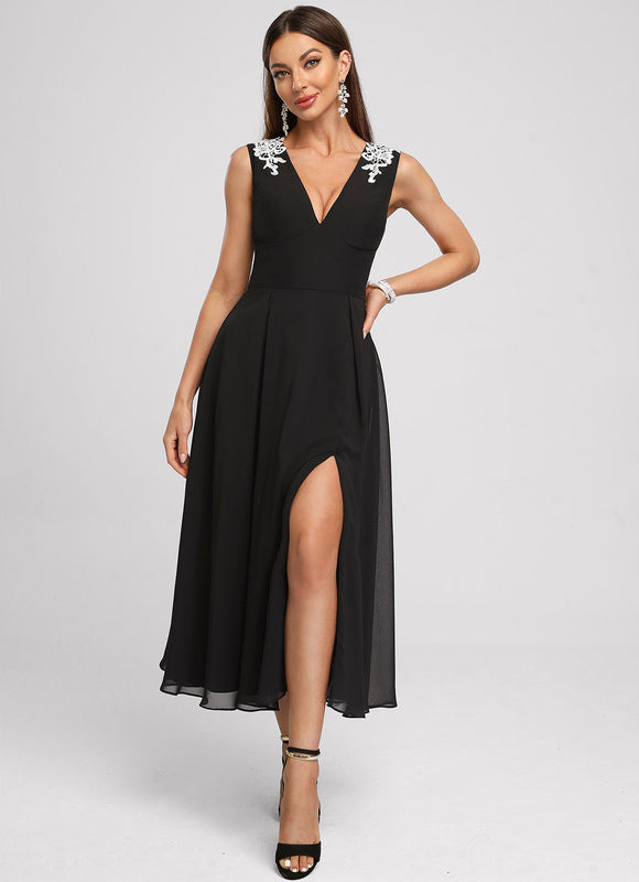 Robe Midi Noire Chic