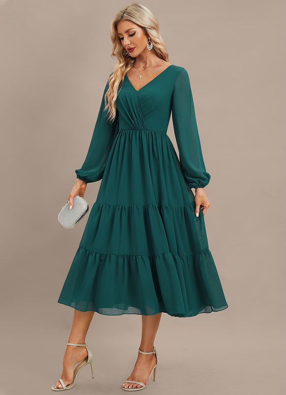 Robe Midi Fluide Élégante - gallery 3