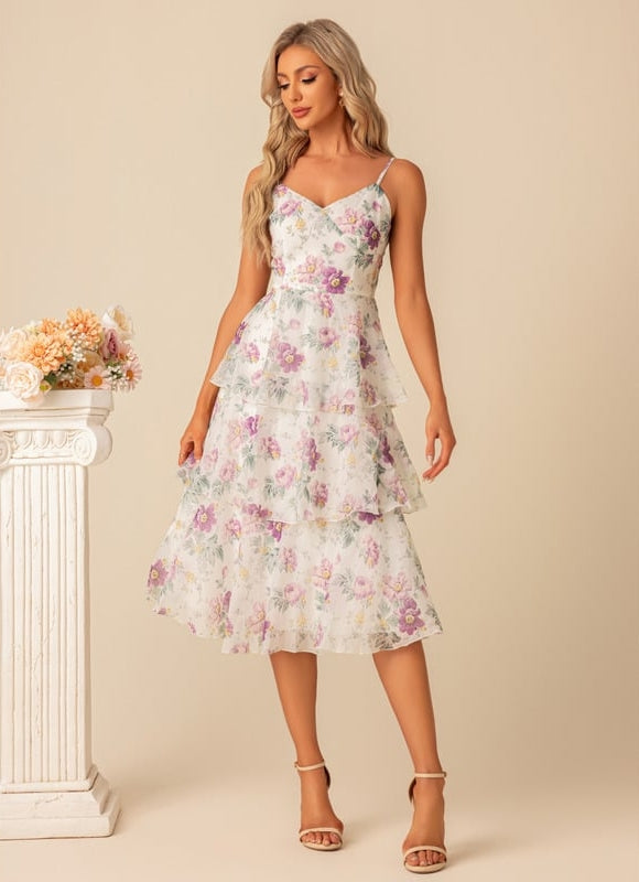 Robe Midi Cascade Florale - gallery 5