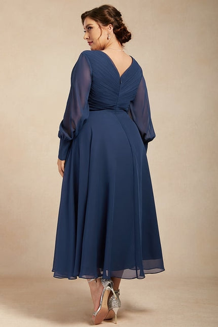 Robe Midi Fluide Marine - gallery 9