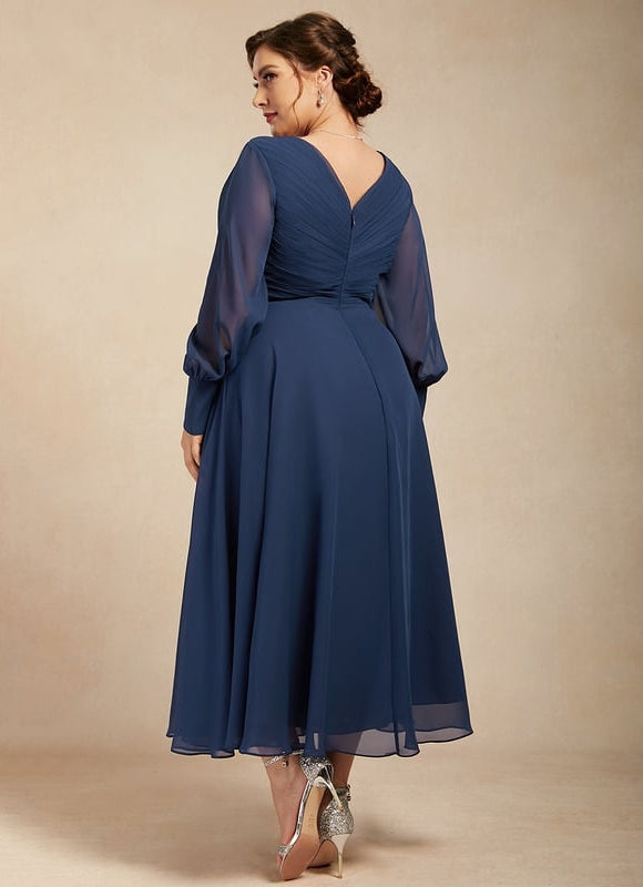 Robe Midi Fluide Marine - gallery 9