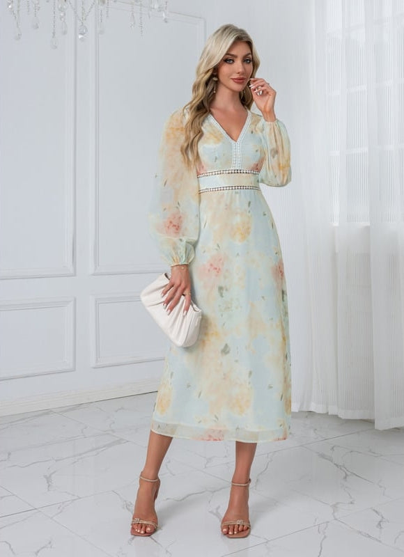 Robe Midi Florale Légère - gallery 9