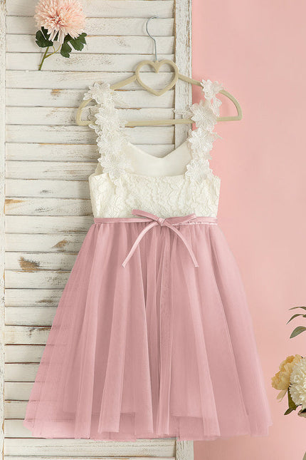 Robe Midi Enfant Dentelle Blanche - gallery 3
