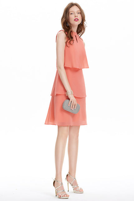 Robe Midi Mousseline Rose - gallery 2