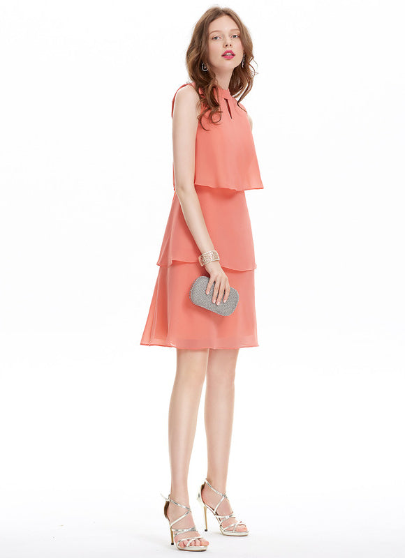 Robe Midi Mousseline Rose - gallery 2