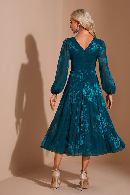 Robe Midi Évasée Brodée - gallery 1