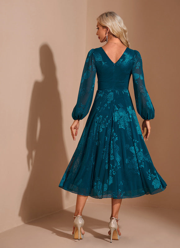 Robe Midi Évasée Brodée - gallery 1