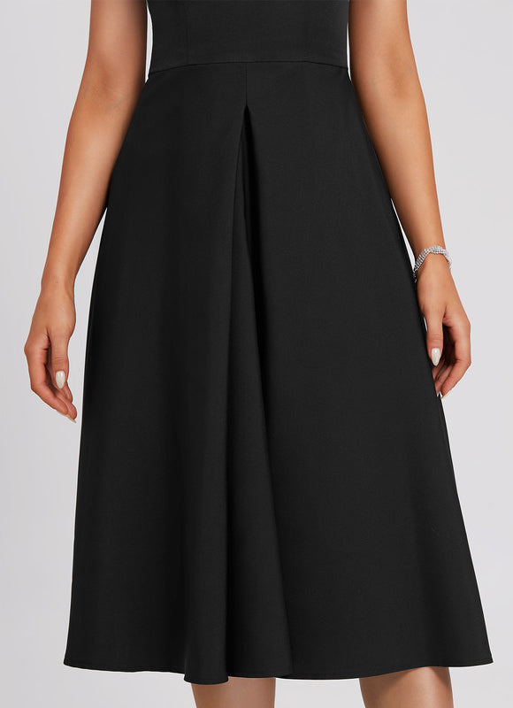 Robe Midi Charme Noir - gallery 2
