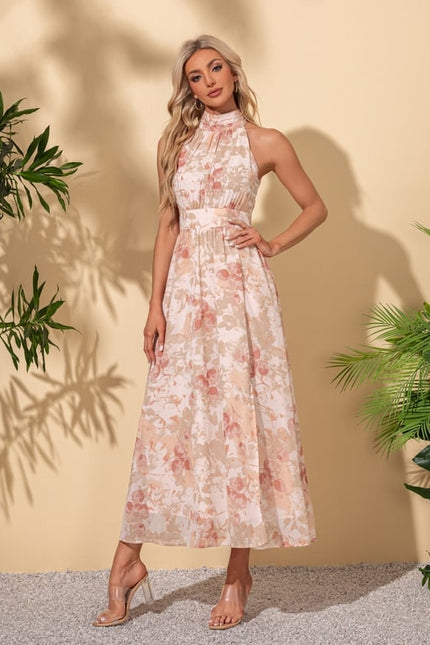 Robe Midi Florale Évasée - gallery 1