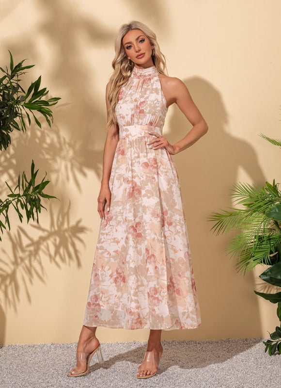 Robe Midi Florale Évasée - gallery 1