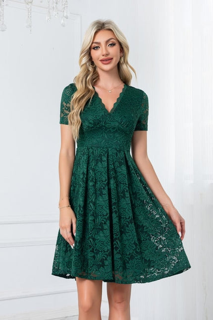 Robe Midi Dentelle Vaporeuse - gallery 1