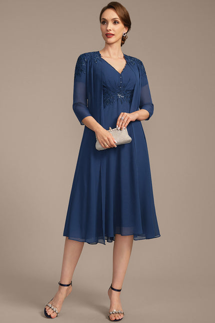 Robe Midi Charme Élégant - gallery 2