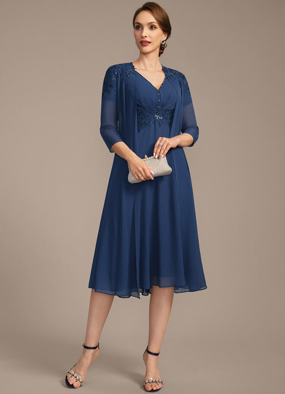 Robe Midi Charme Élégant - gallery 2